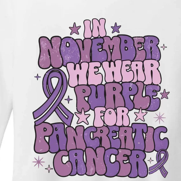 Pancreatic Cancer Awareness Month Womens CVC Long Sleeve Shirt