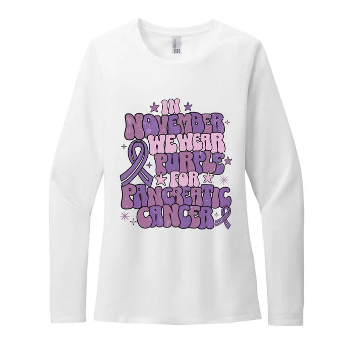 Pancreatic Cancer Awareness Month Womens CVC Long Sleeve Shirt