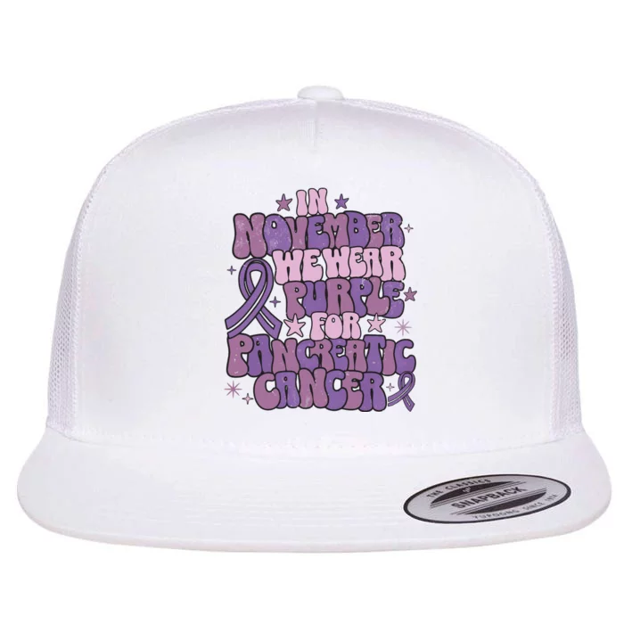 Pancreatic Cancer Awareness Month Flat Bill Trucker Hat