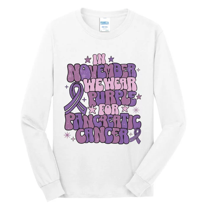 Pancreatic Cancer Awareness Month Tall Long Sleeve T-Shirt