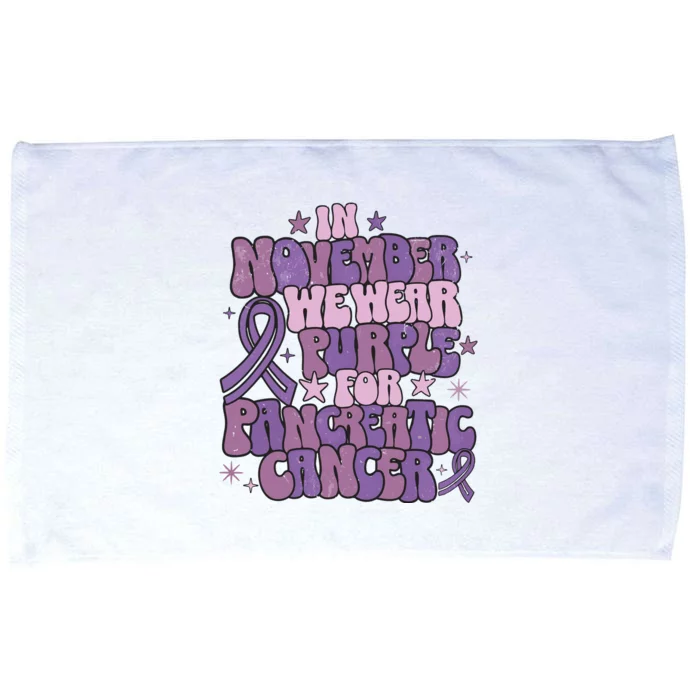 Pancreatic Cancer Awareness Month Microfiber Hand Towel