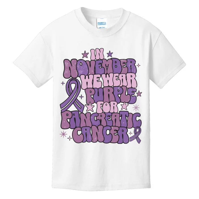 Pancreatic Cancer Awareness Month Kids T-Shirt