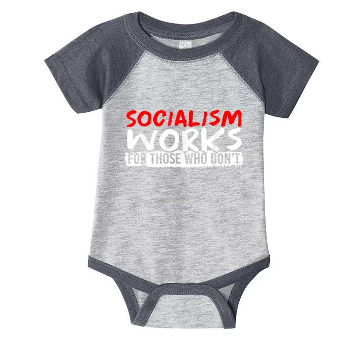 Pro Capitalism Anti Communist Funny Anti Socialism Infant Baby Jersey Bodysuit