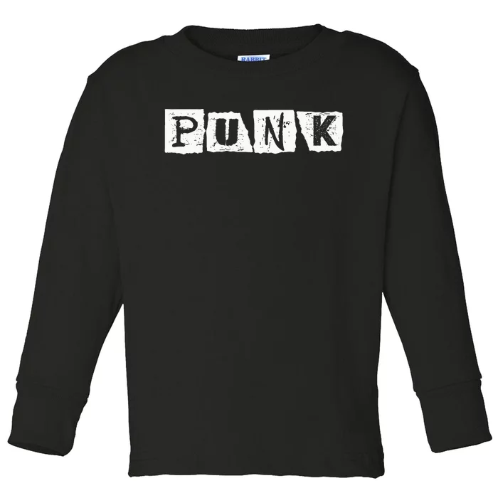 Punk Clothes Alternative Punk Music Punk Rock Toddler Long Sleeve Shirt