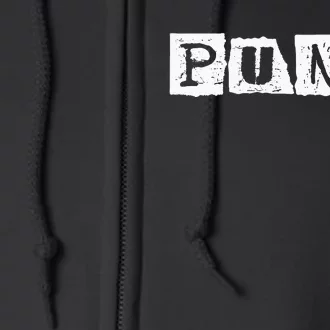 Punk Clothes Alternative Punk Music Punk Rock Full Zip Hoodie