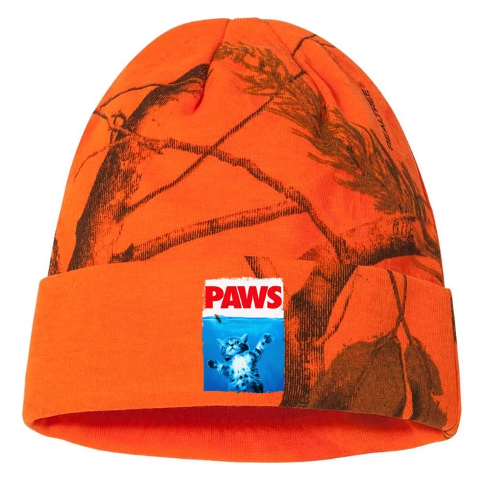 Paws Cat And Mouse Top Cute Funny Cat Lover Parody Kati - 12in Camo Beanie