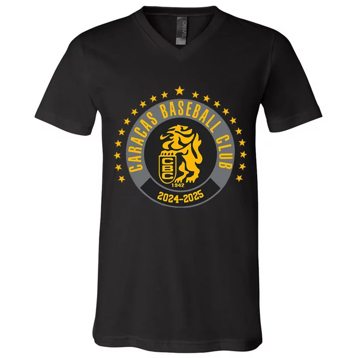 Pasion Caraquista Apoya A Los Leones Del Caracas V-Neck T-Shirt