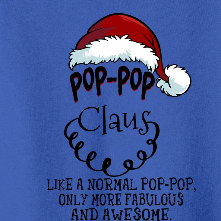 Poppop Claus Awesome Happy New Santa Claus Christmas Gift Toddler T-Shirt