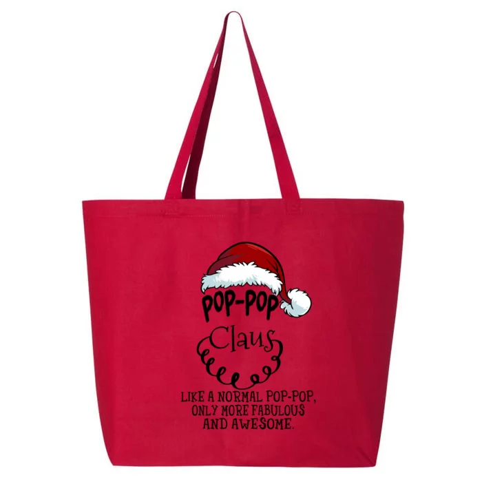 Poppop Claus Awesome Happy New Santa Claus Christmas Gift 25L Jumbo Tote