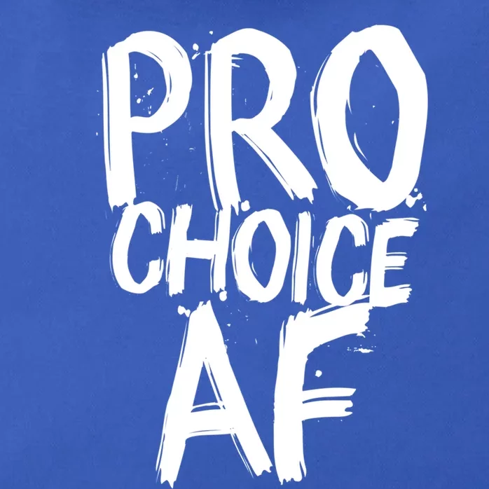 Pro Choice Af Meaningful Gift Feminist 'S Rights White Brushed Text Gift Zip Tote Bag