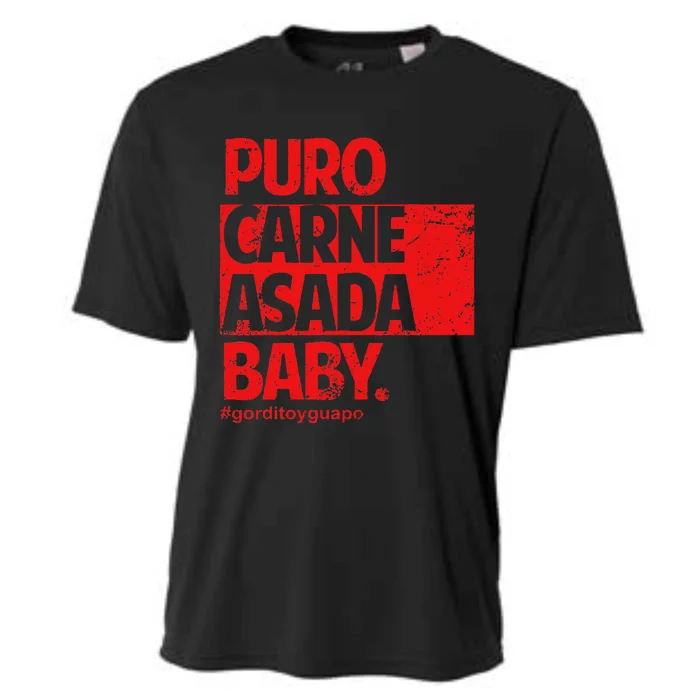 Puro Carne Asada Gorditoyguapo Cooling Performance Crew T-Shirt