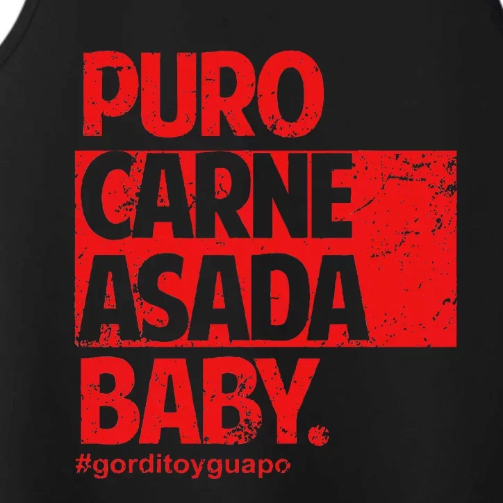 Puro Carne Asada Gorditoyguapo Performance Tank