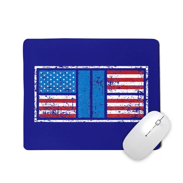 Pickleball Court American Flag USA Pride Love Patriotic Mousepad