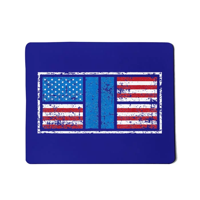 Pickleball Court American Flag USA Pride Love Patriotic Mousepad