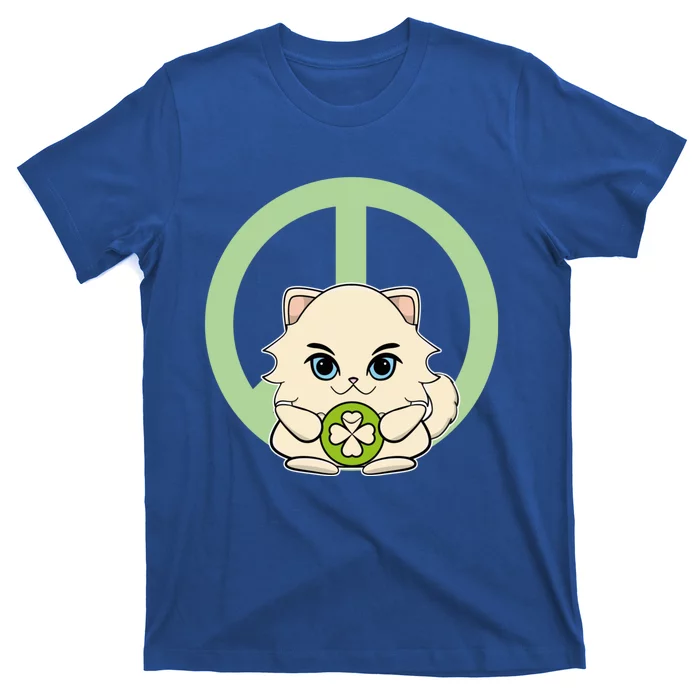 Persian Cat Anime Kitten Irish St Patricks Gift T-Shirt