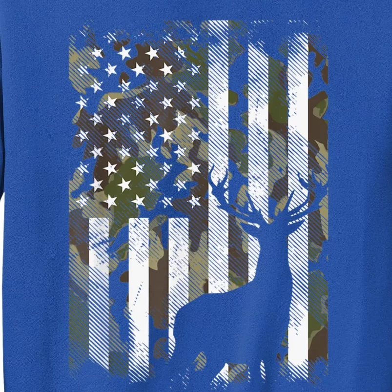 Patriotic Camo American Flag Deer Hunter Hunting Cute Gift Sweatshirt