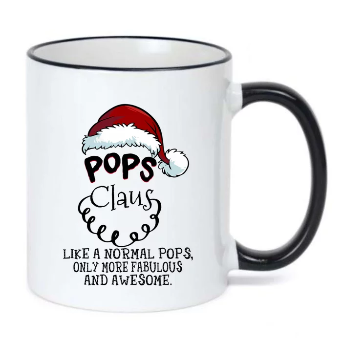 Pops Claus Awesome Happy New Santa Claus Christmas Gift Black Color Changing Mug