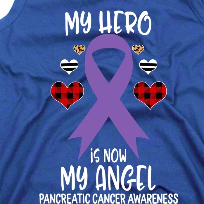 Pancreatic Cancer Awareness Remembrance Hero Is Now My Angel Meaningful Gift Tank Top