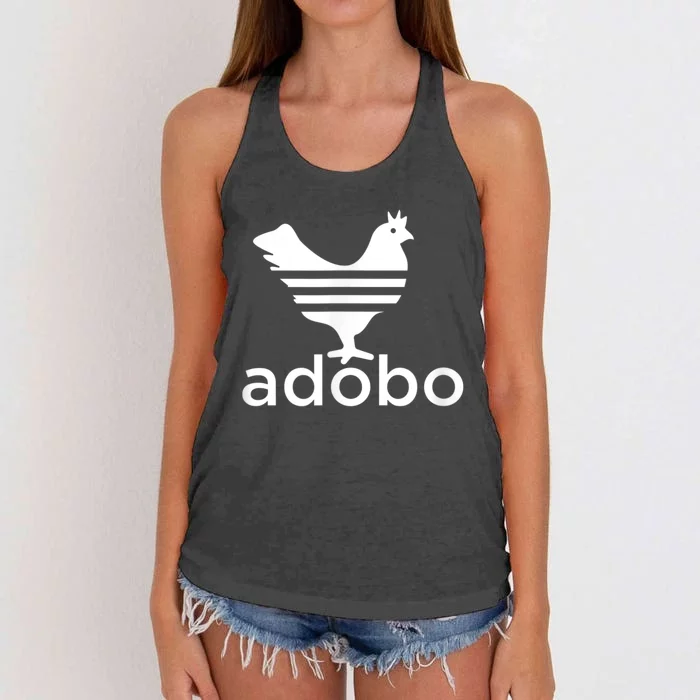 Philippine Chicken Adobo Filipino Best Cuisine Food Women's Knotted Racerback Tank