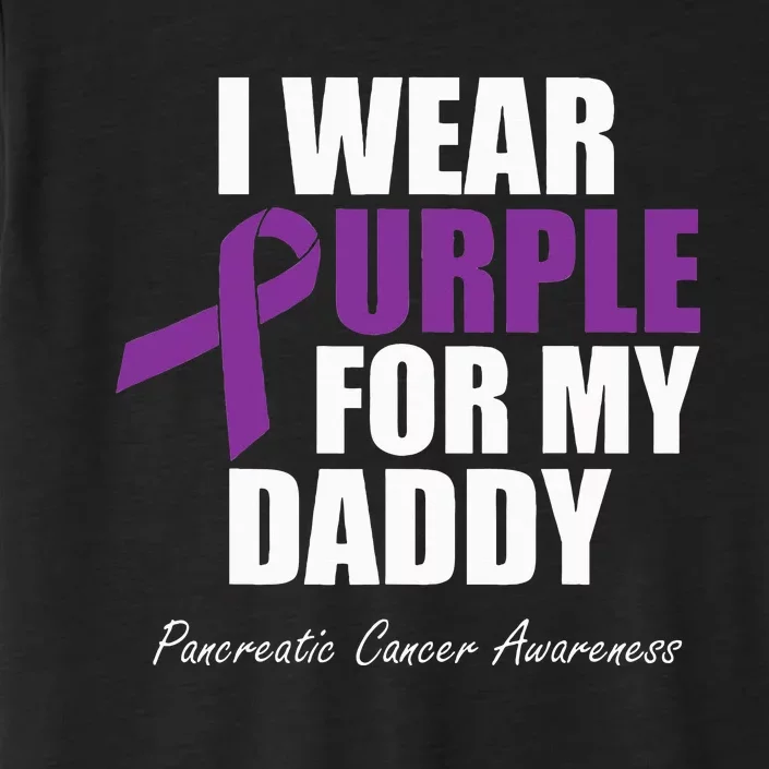 Pancreatic Cancer Awareness I Wear Purple For My Daddy ChromaSoft Performance T-Shirt