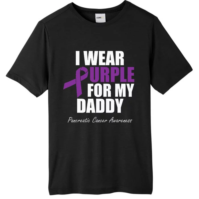 Pancreatic Cancer Awareness I Wear Purple For My Daddy ChromaSoft Performance T-Shirt