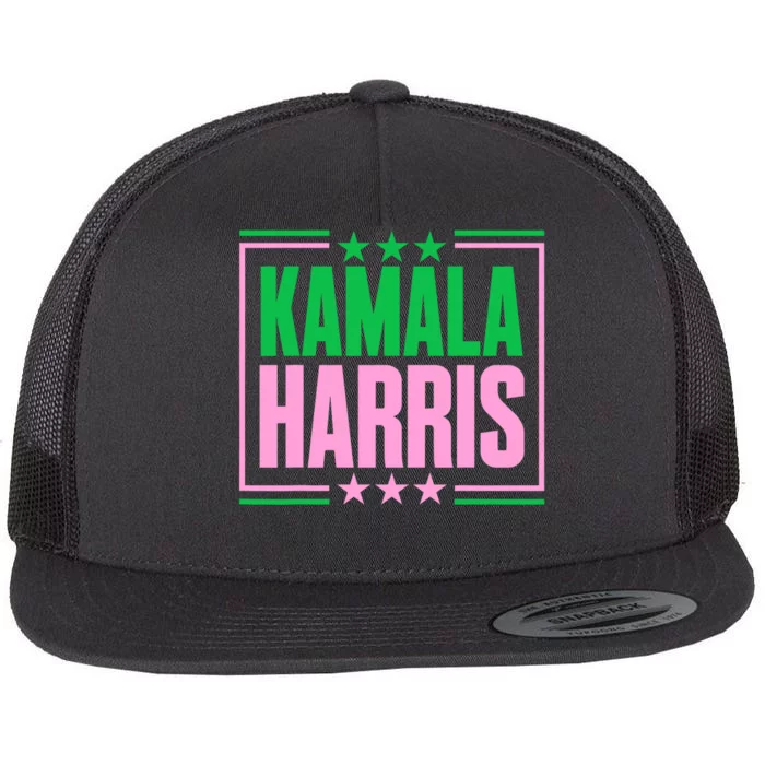 Pretty Cute Aka Kamala Harris 2024 Im With Her Kamala Flat Bill Trucker Hat