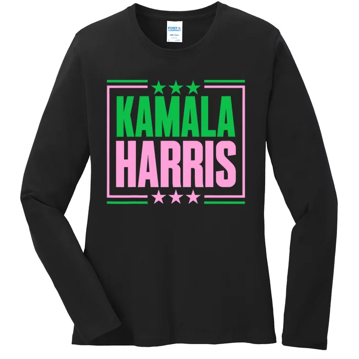 Pretty Cute Aka Kamala Harris 2024 Im With Her Kamala Ladies Long Sleeve Shirt