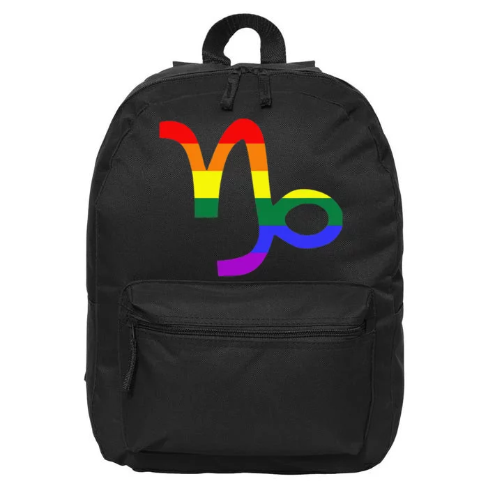 Proud Capricorn Astrology LGBTQ Zodiac Sign Horoscope Design 16 in Basic Backpack