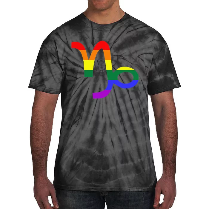 Proud Capricorn Astrology LGBTQ Zodiac Sign Horoscope Design Tie-Dye T-Shirt