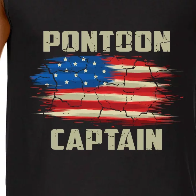 Pontoon Captain American Flag Pontooning Pontoon Boating Comfort Colors® Tank Top