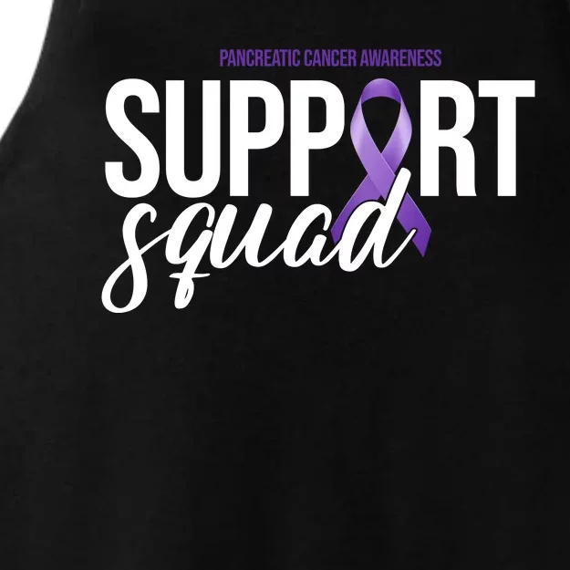 Pancreatic Cancer Awareness Support Squad Ladies Tri-Blend Wicking Tank