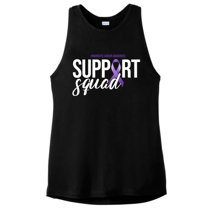 Pancreatic Cancer Awareness Support Squad Ladies Tri-Blend Wicking Tank