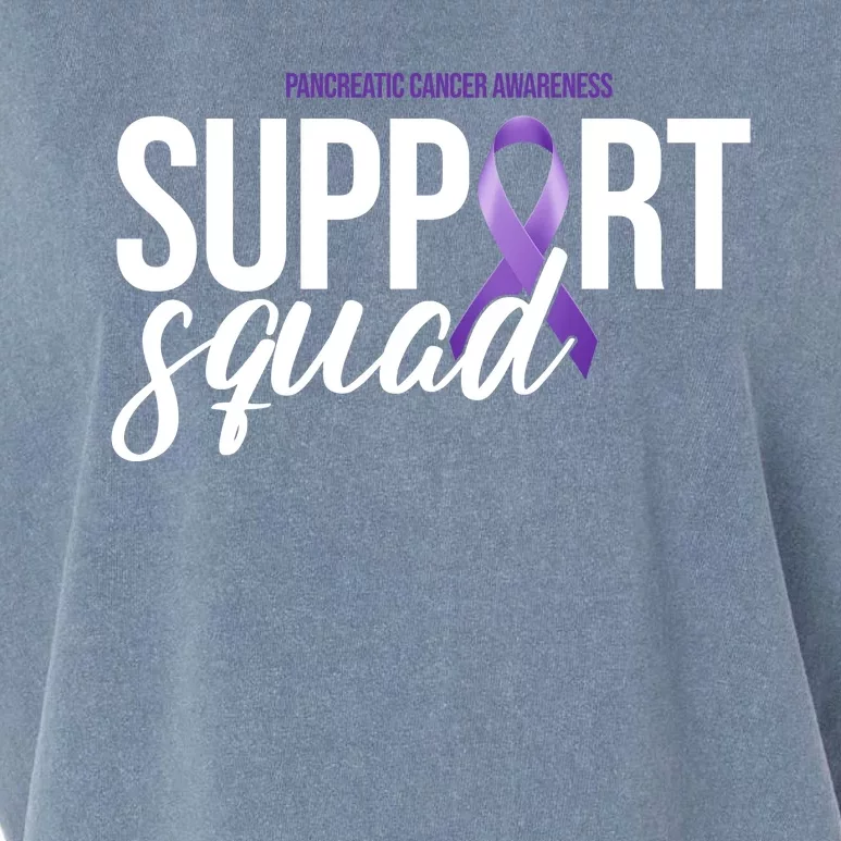 Pancreatic Cancer Awareness Support Squad Garment-Dyed Women's Muscle Tee