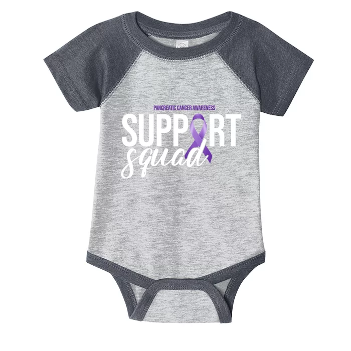 Pancreatic Cancer Awareness Support Squad Infant Baby Jersey Bodysuit