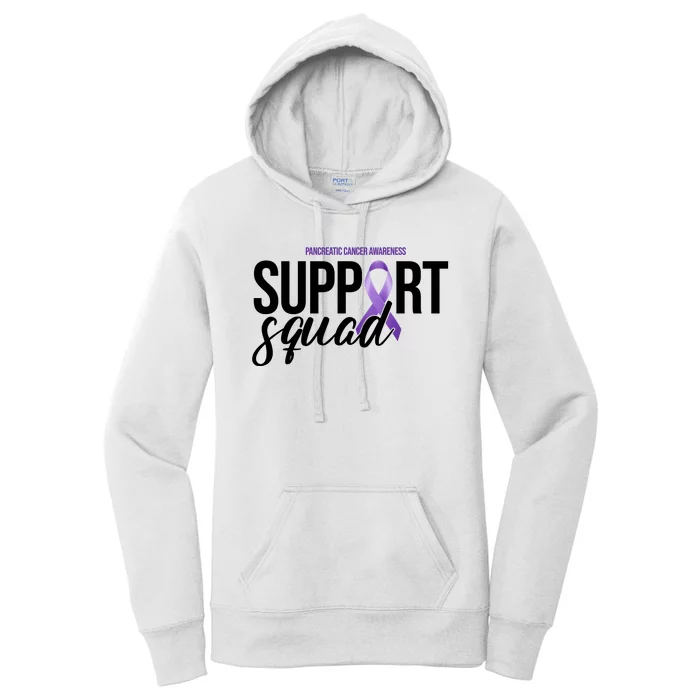 Pancreatic Cancer Awareness Support Squad Women's Pullover Hoodie