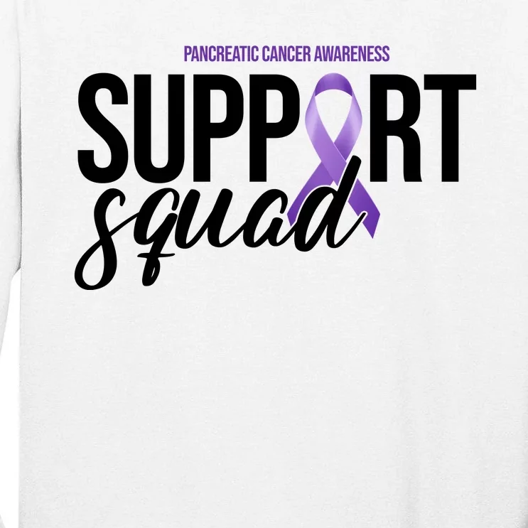 Pancreatic Cancer Awareness Support Squad Tall Long Sleeve T-Shirt