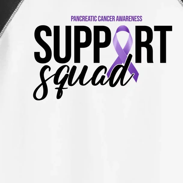 Pancreatic Cancer Awareness Support Squad Toddler Fine Jersey T-Shirt