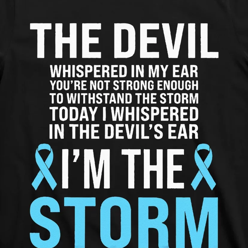 Prostate Cancer Awareness Light Blue Ribbon Dad Survivor T-Shirt