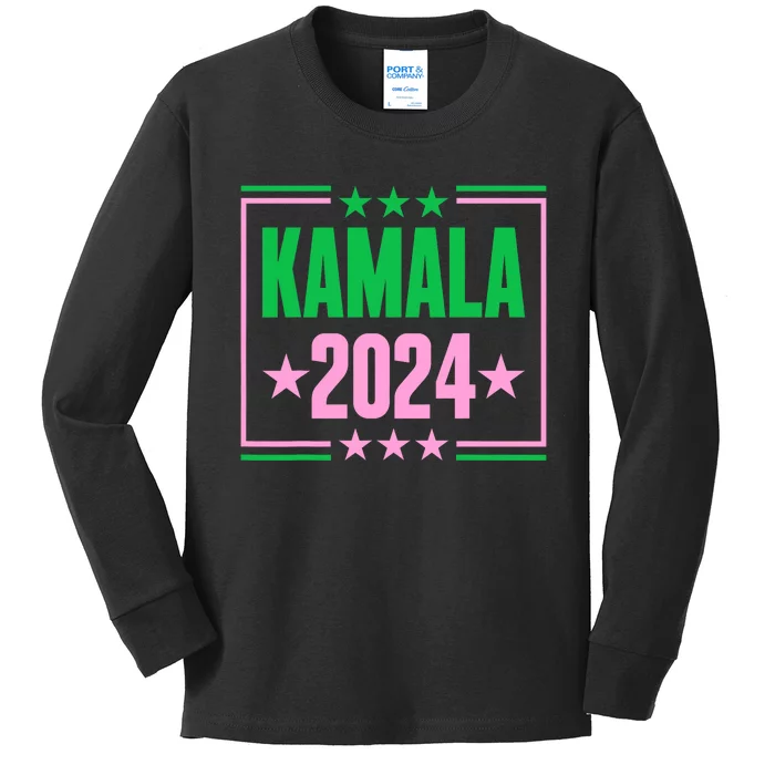 Pretty Cute Aka Kamala 2024 Kids Long Sleeve Shirt