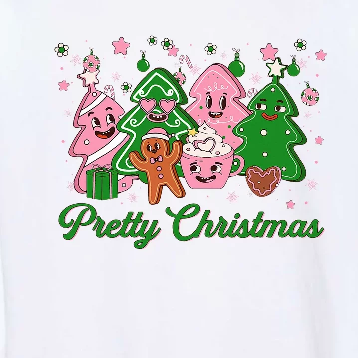 Pretty Christmas AKA Christmas Squad Pink Xmas Black Wo Garment-Dyed Sweatshirt