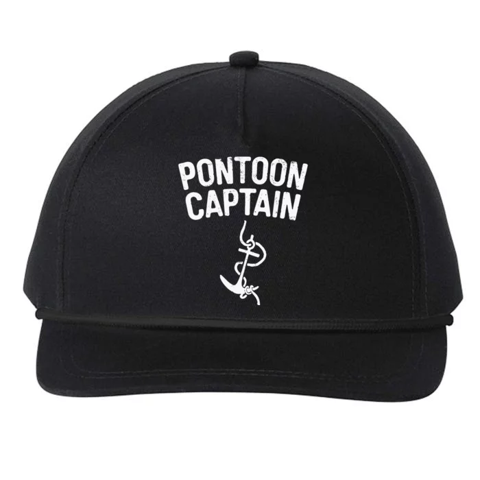 Pontoon Captain Anchor Captain Skipper Snapback Five-Panel Rope Hat