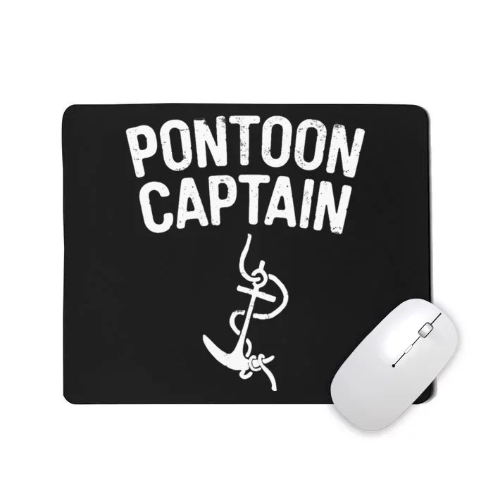 Pontoon Captain Anchor Captain Skipper Mousepad