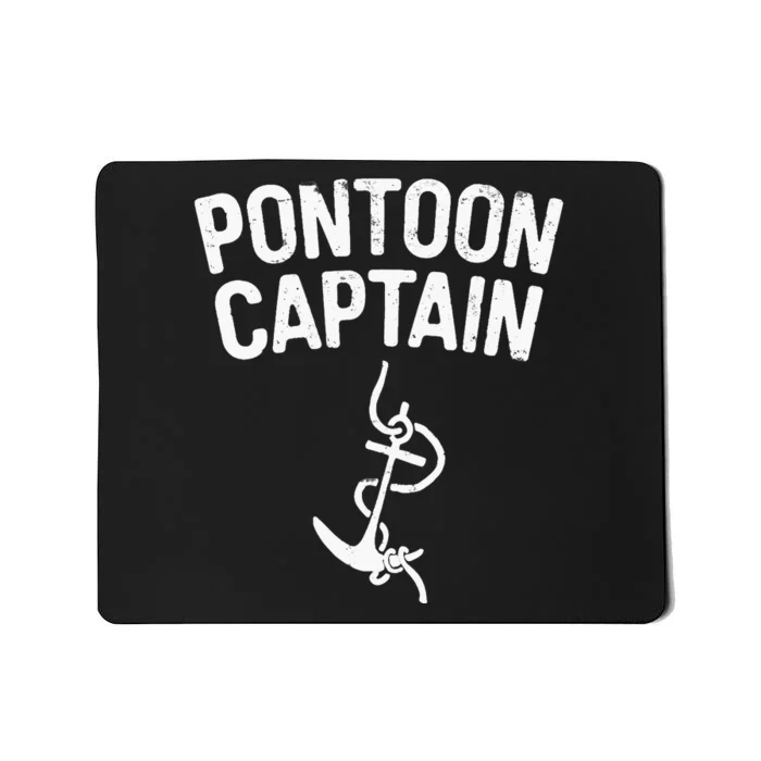 Pontoon Captain Anchor Captain Skipper Mousepad