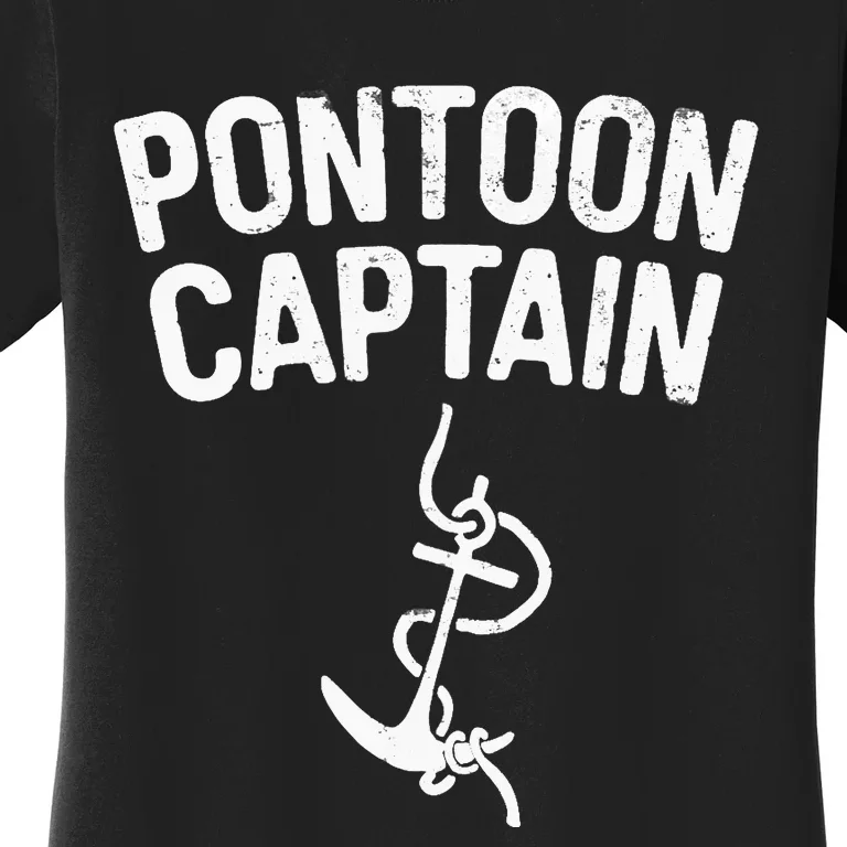 Pontoon Captain Anchor Captain Skipper Women's T-Shirt