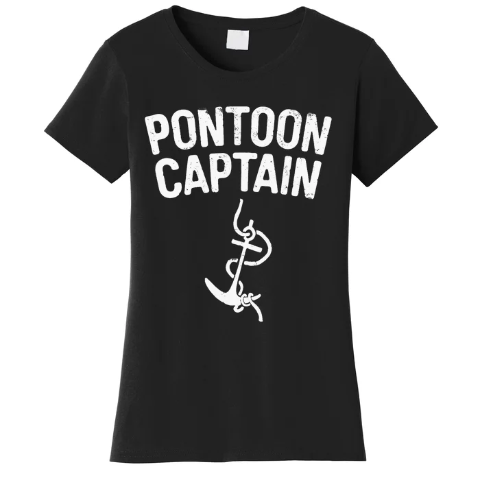 Pontoon Captain Anchor Captain Skipper Women's T-Shirt