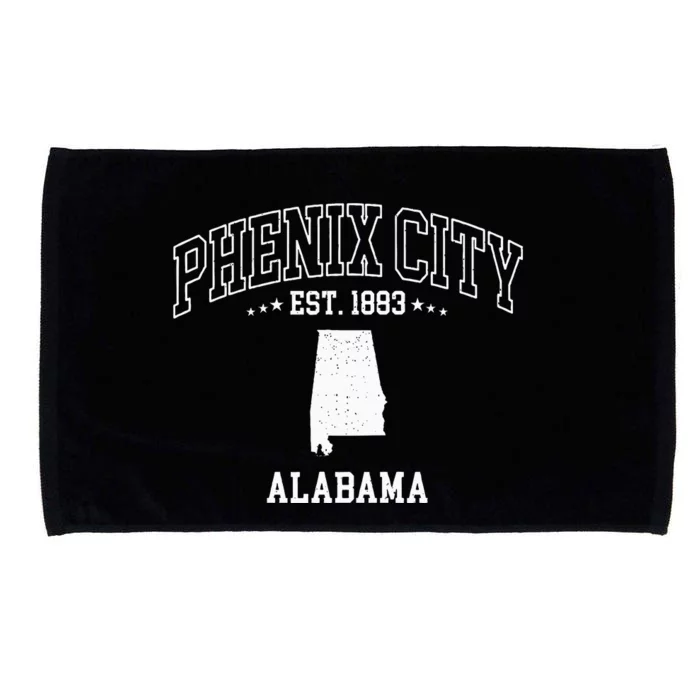 Phenix City Alabama Al Vintage Throwback Microfiber Hand Towel