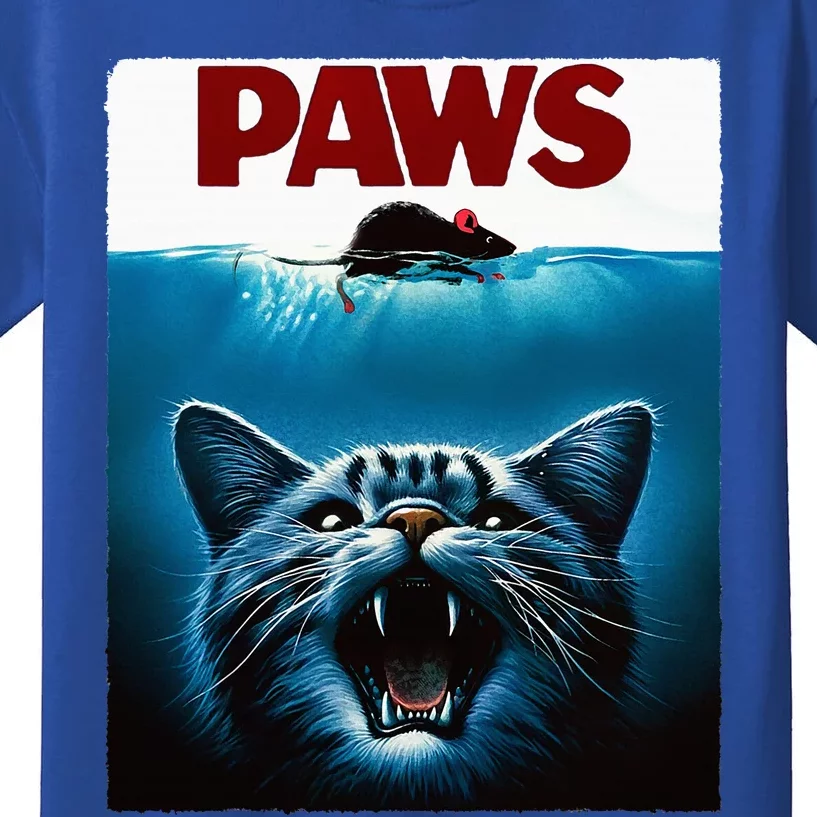 Paws Cat And Mouse Parody Funny Cat Kids T-Shirt