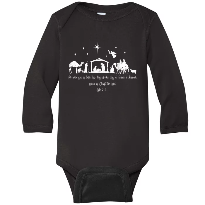 Ph Christian Bible Costume Christmas Nativity Luke Baby Long Sleeve Bodysuit