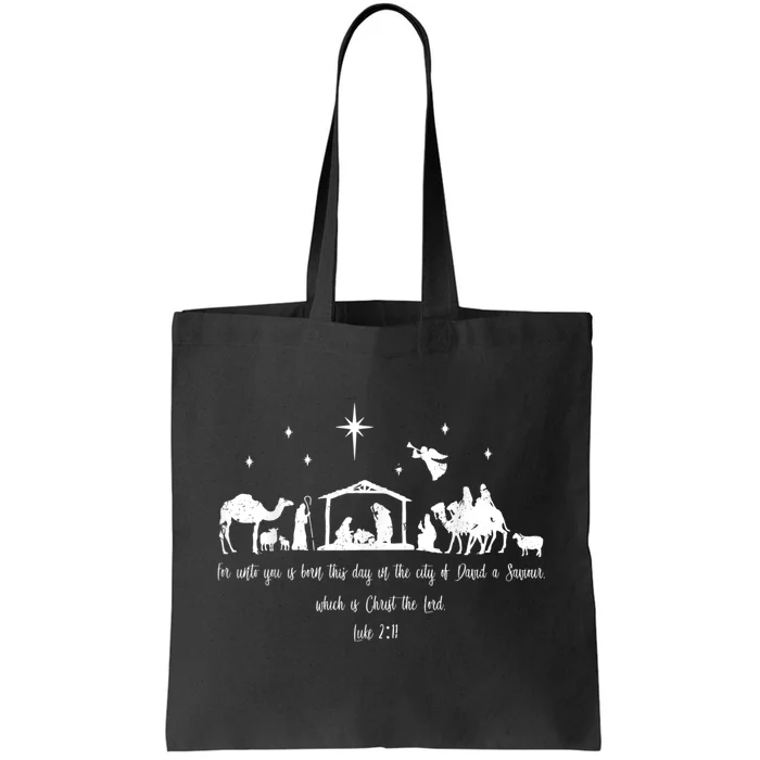 Ph Christian Bible Costume Christmas Nativity Luke Tote Bag