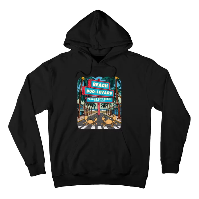 Panama City Beach Fl Vacations Beach Palm Trees Ghost Crabs Hoodie